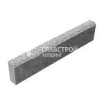 Камень бортовой БР 100.20.8, белый с мраморной крошкой